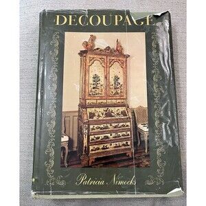 Decoupage Patricia Nimocks 1968 Hardback Book Reference Craft How To